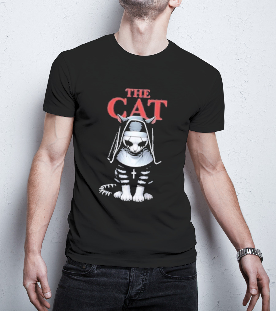 The Cat Nun With Cross T-Shirt
