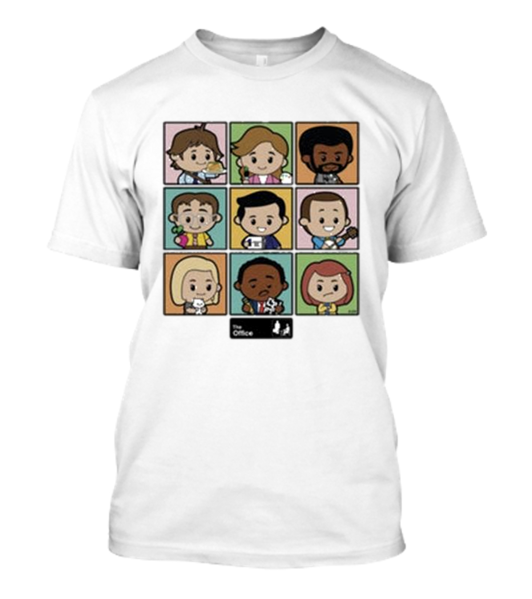 The Office Characters Cartoon Grid Toddler T-Shirt