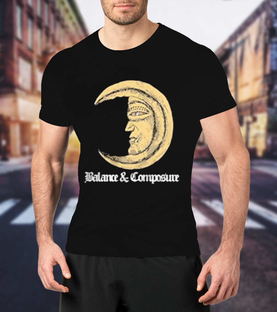 Balance And Composure Moon Face T-Shirt