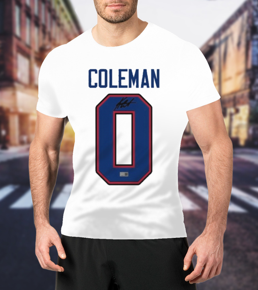 Coleman 0 Autograph Keon Coleman T-Shirt