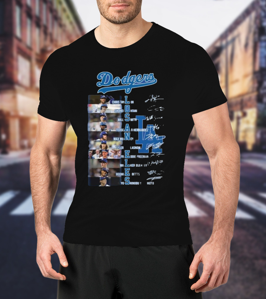 Dodgers Chris Taylor Shohei Ohtani Will Smith Los Angeles Freddie Freeman Mookie Betts Signatures T-Shirt