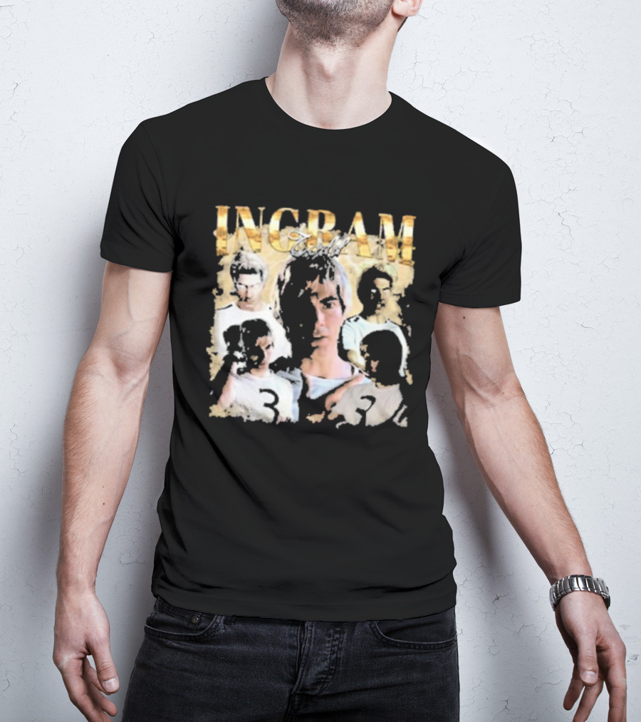 Todd Ingram Retro Collage With Gold Text And Number Three T-Shirt