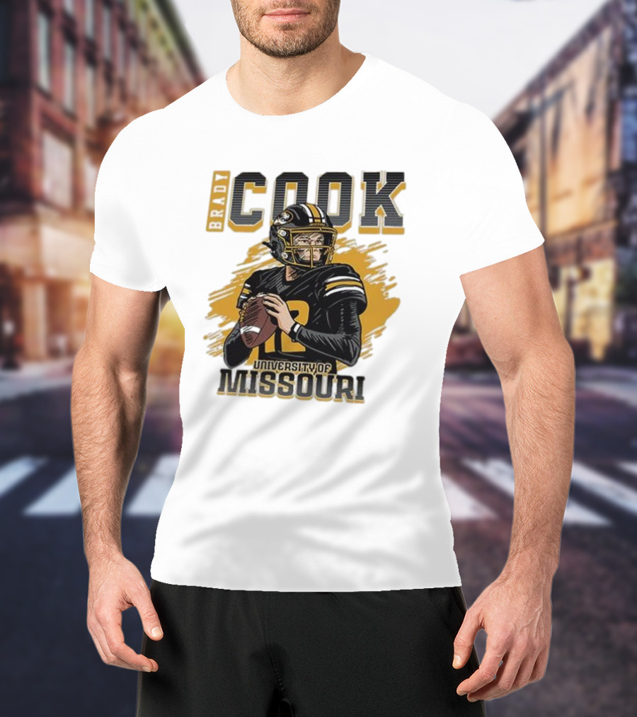 Brady Cook University Of Missouri Football Player T-Shirt