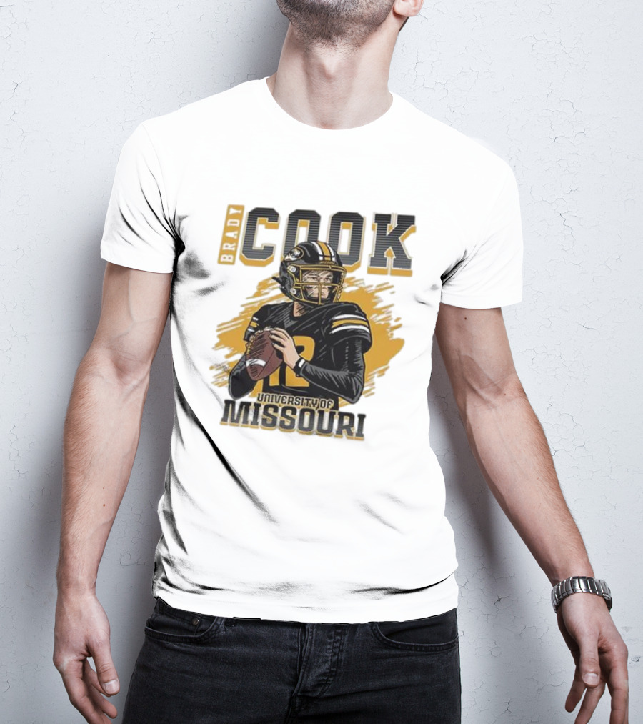 Brady Cook University Of Missouri Football Player T-Shirt