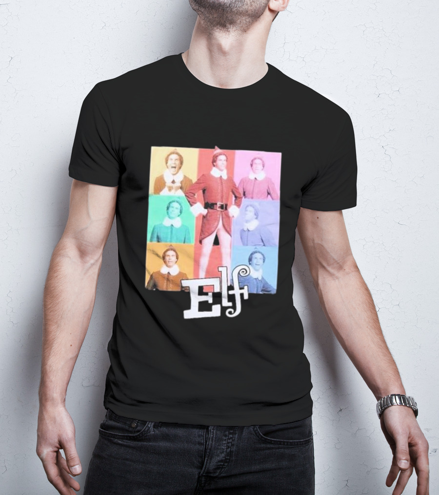 Elf Colorful Pop Art Collage T-Shirt