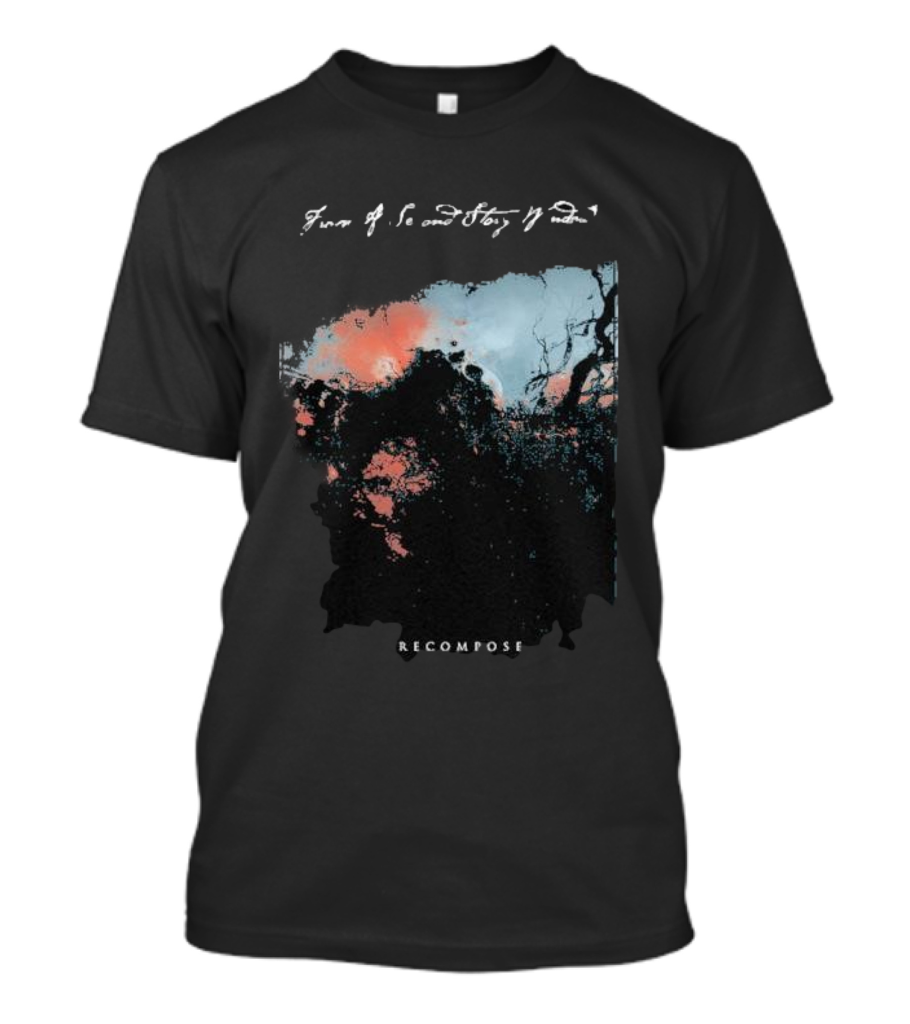 From A Second Story Window Recompose Abstract Landscape T-Shirt