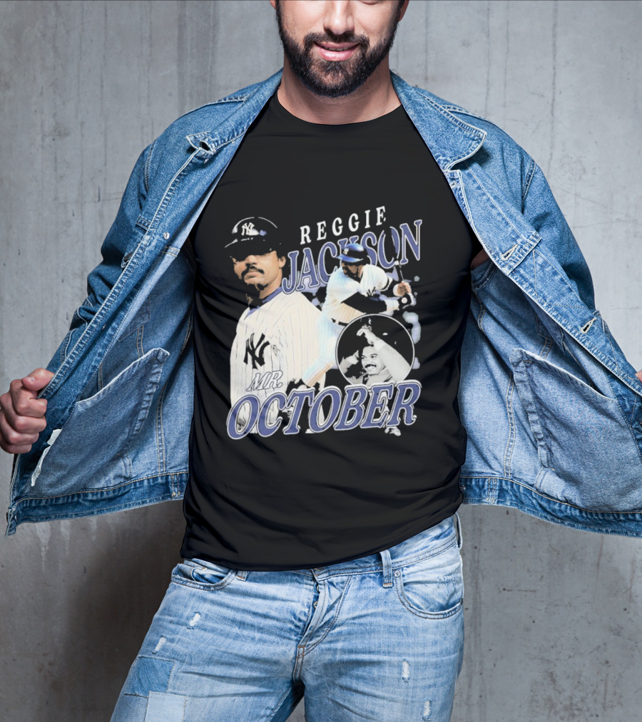 Reggie Jackson Mr October Yankees Legend T-Shirt