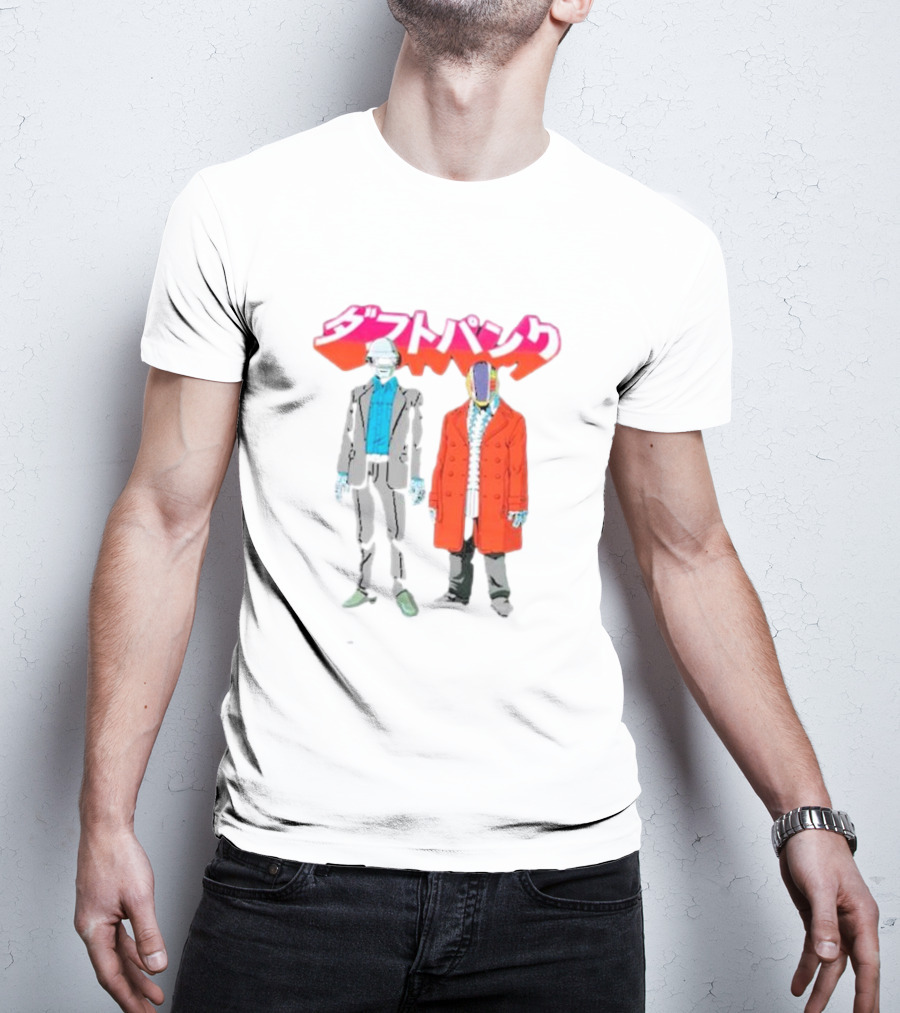 Daft Punk Anime Style Characters T-Shirt