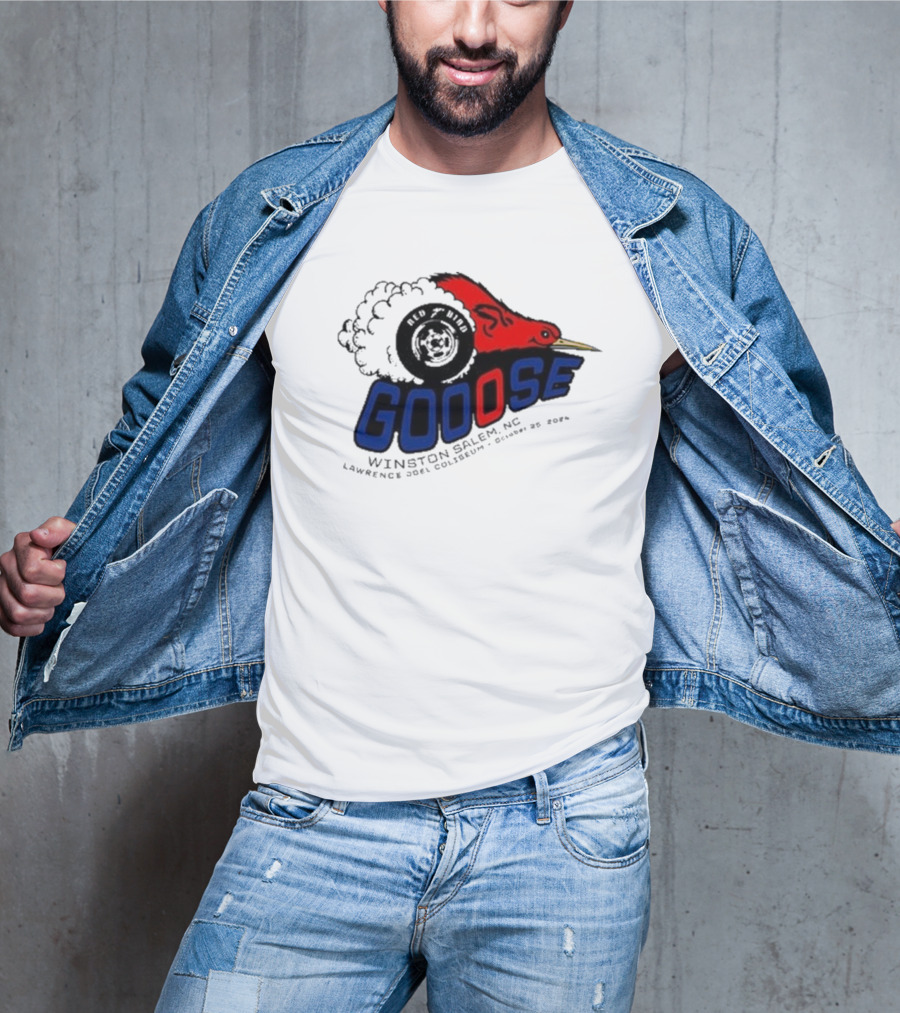 Goose Red Head Winston Salem NC Lawrence Joel Coliseum October 25 T-Shirt