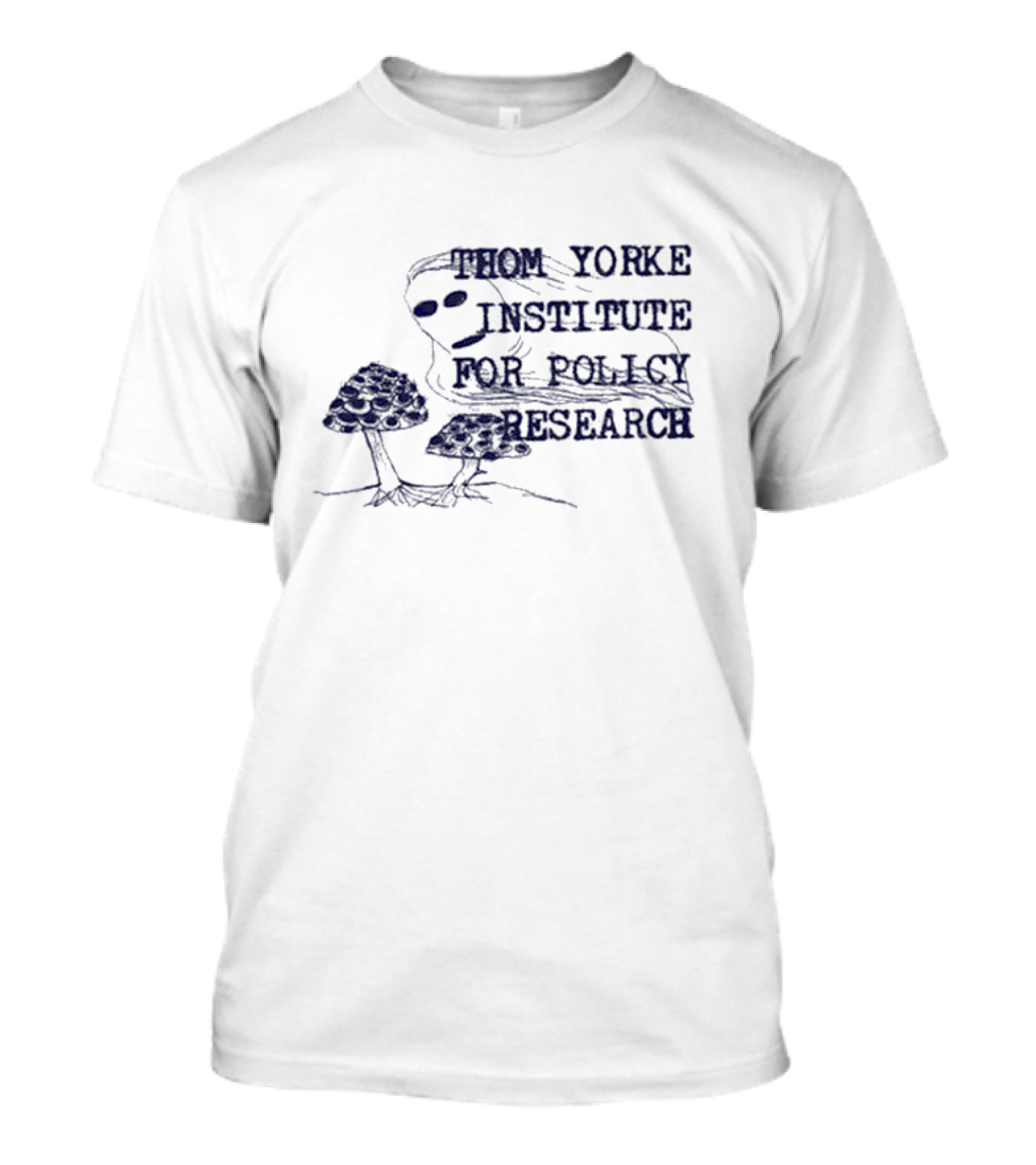 Thom Yorke Institute For Policy Research Mushroom Sketch T-Shirt