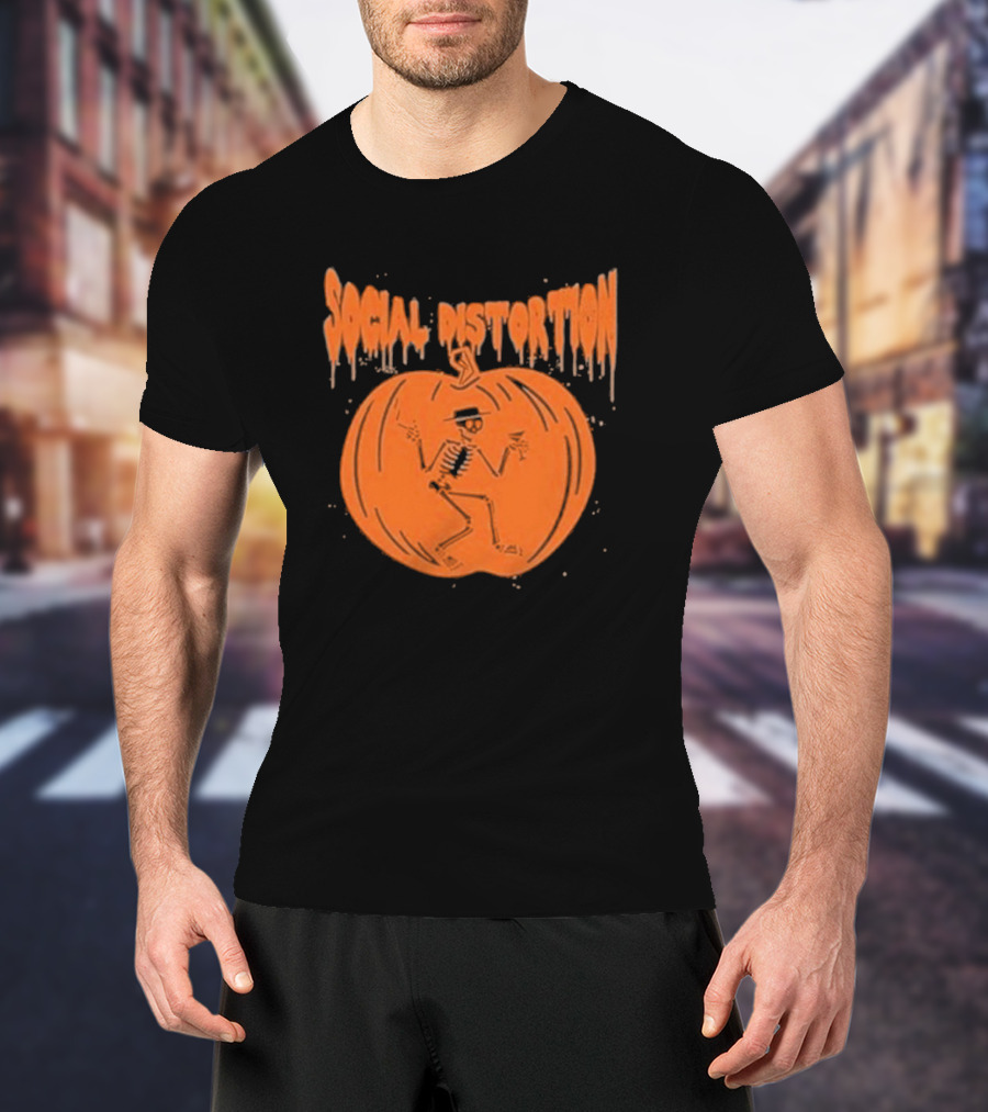 Social Distortion Skeleton Pumpkin T-Shirt