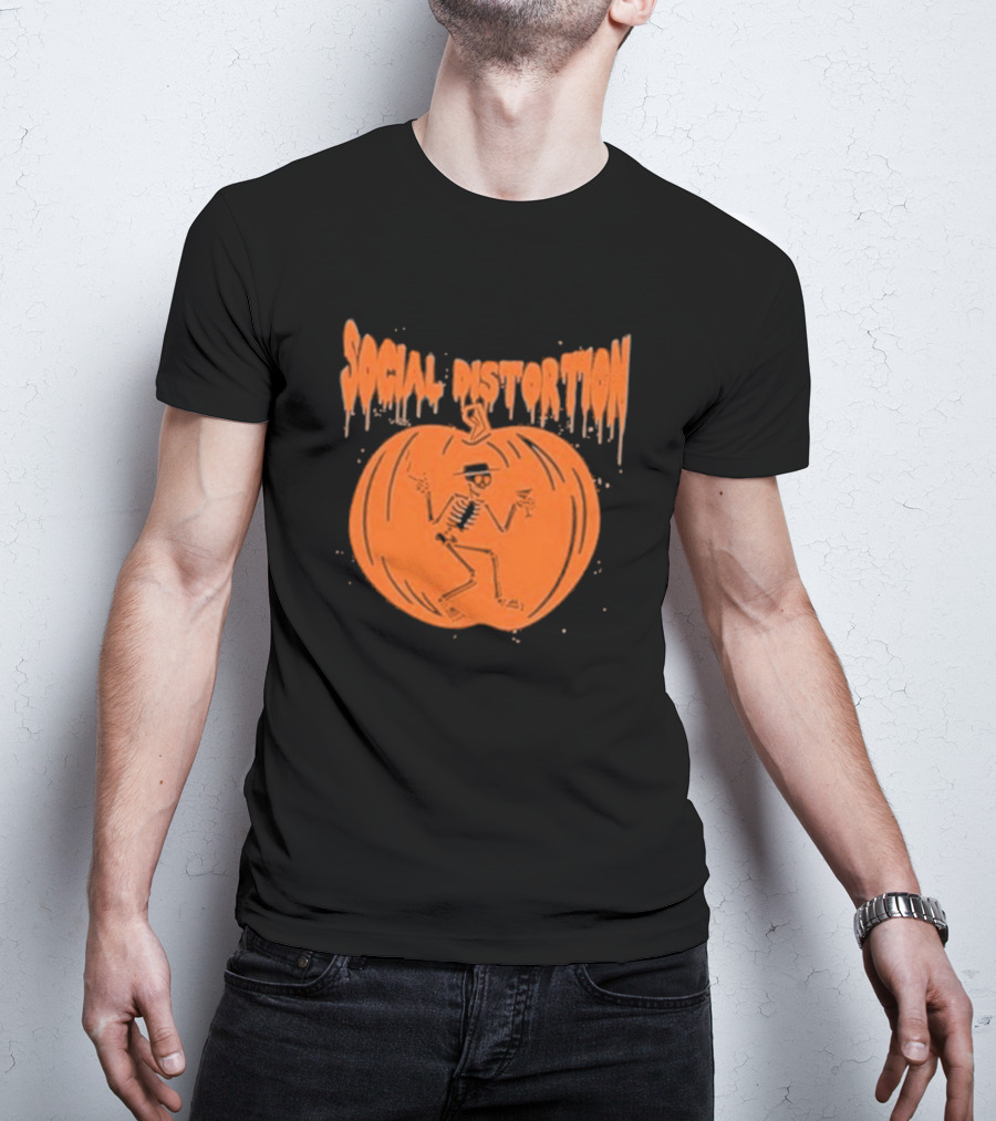 Social Distortion Skeleton Pumpkin T-Shirt