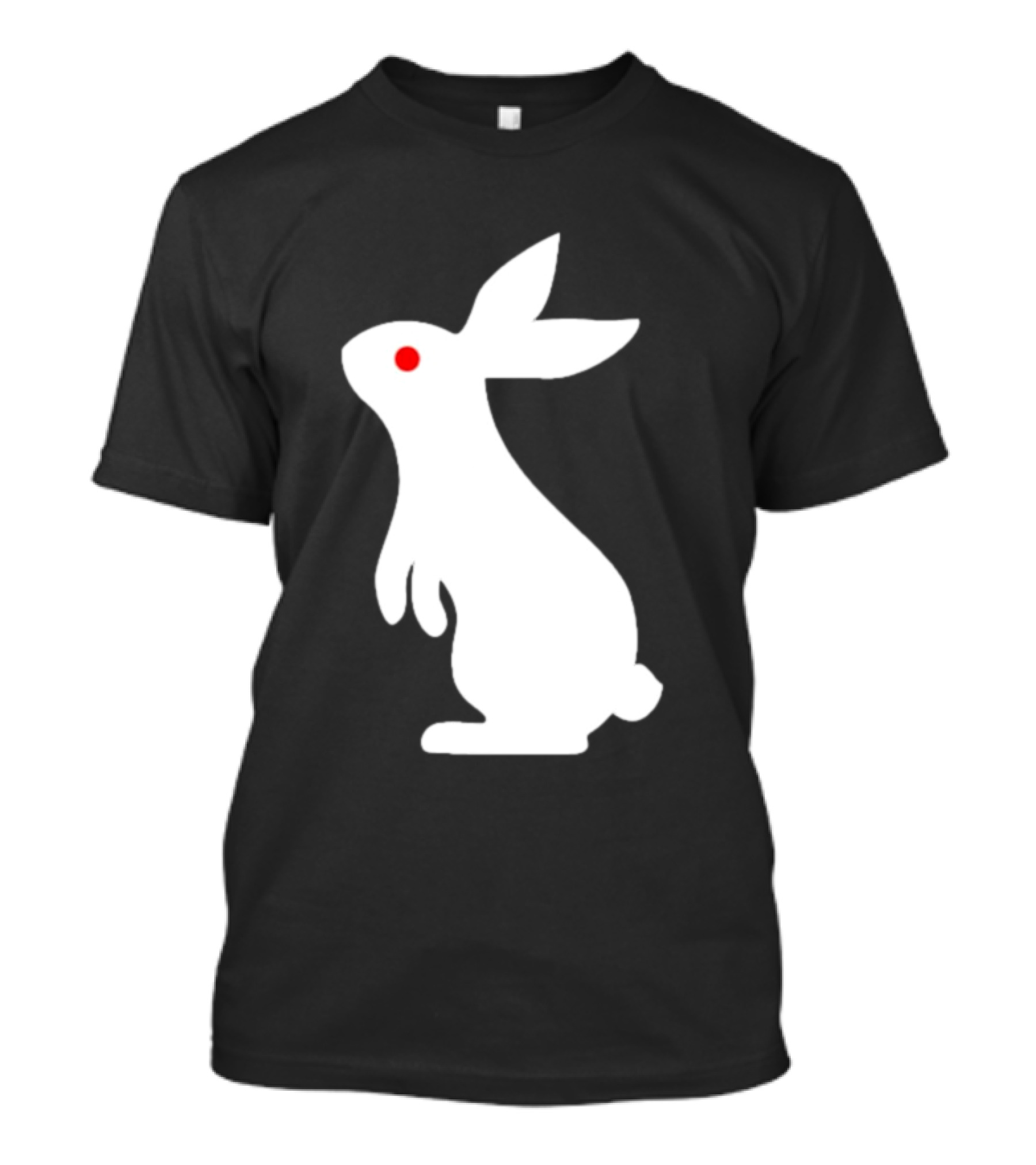 Rabbit Feed Your Head White Rabbit Red Eye T-Shirt