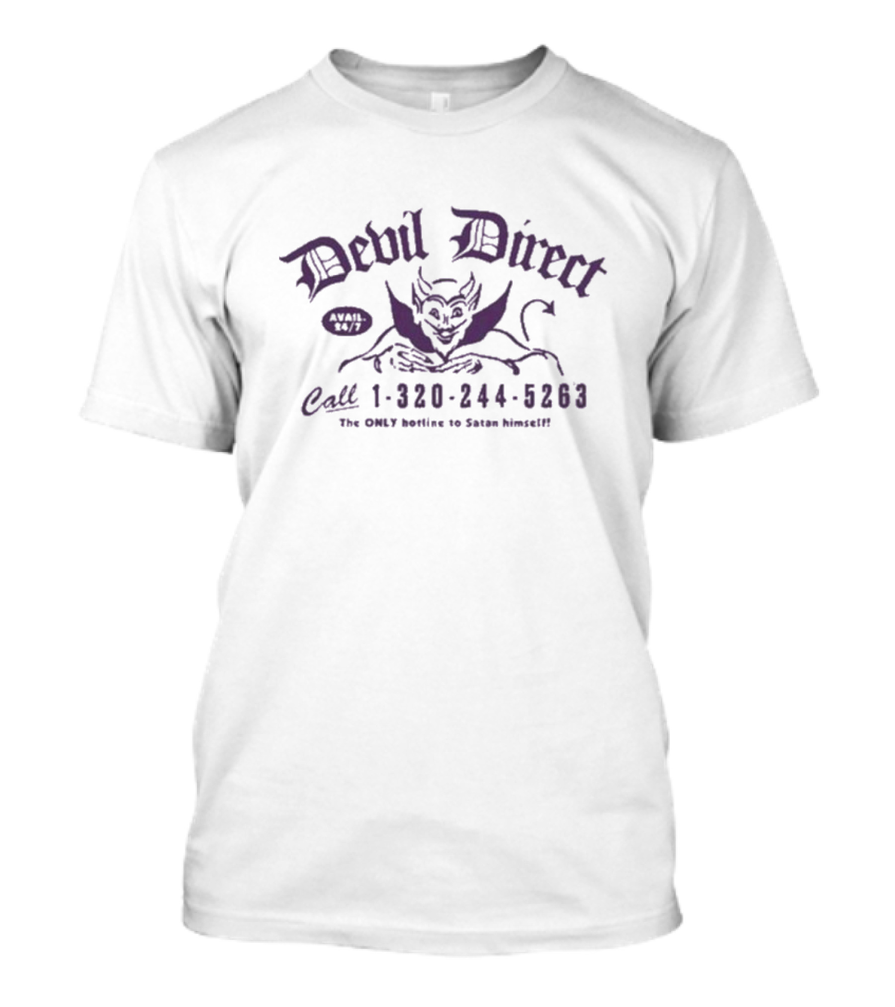 Freddie Gibbs Devil Direct Call 1-320-244-5263 Available 24/7 Hotline To Satan Himself T-Shirt