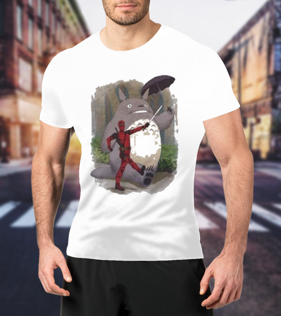 My Neighbor Totoro Deadpool Umbrella Adventure T-Shirt