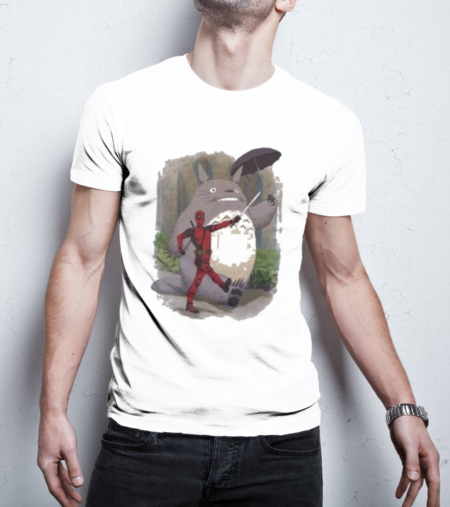 My Neighbor Totoro Deadpool Umbrella Adventure T-Shirt