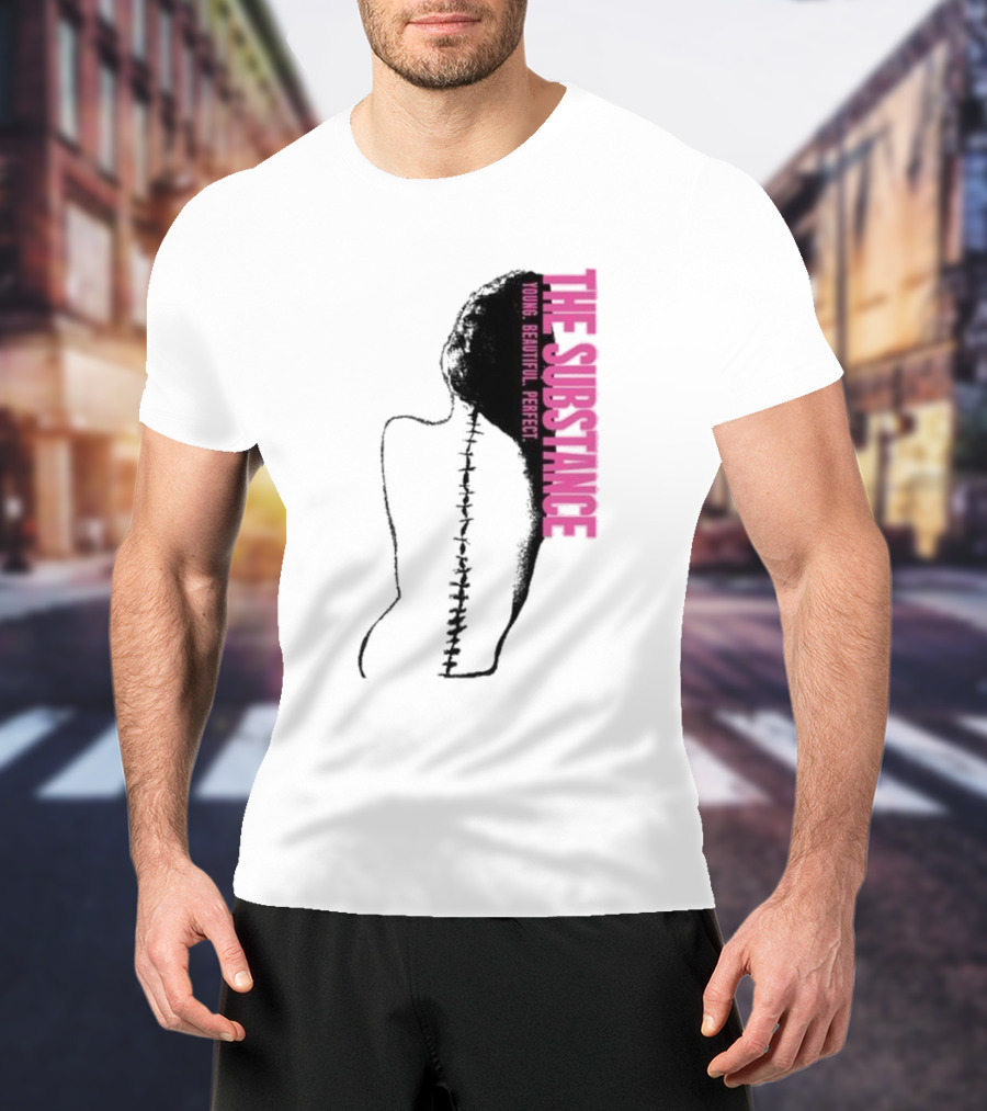 THE SUBSTANCE Young Beautiful Perfect Spine T-Shirt