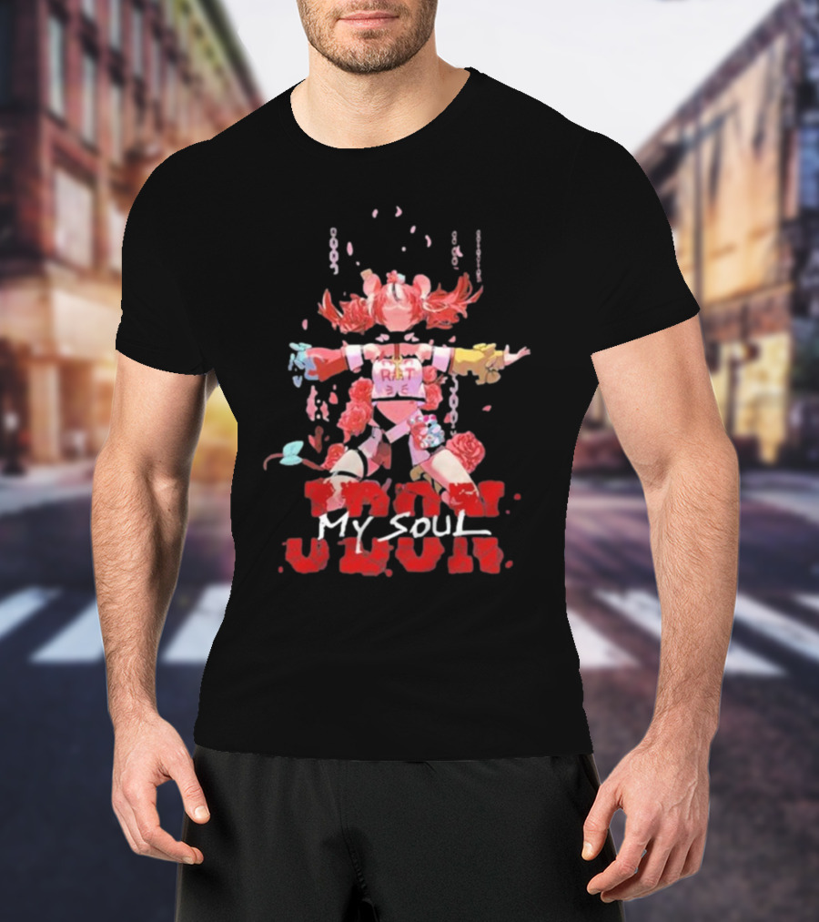 Jdon My Soul R.I.P Art 3E Blossoms Chains T-Shirt