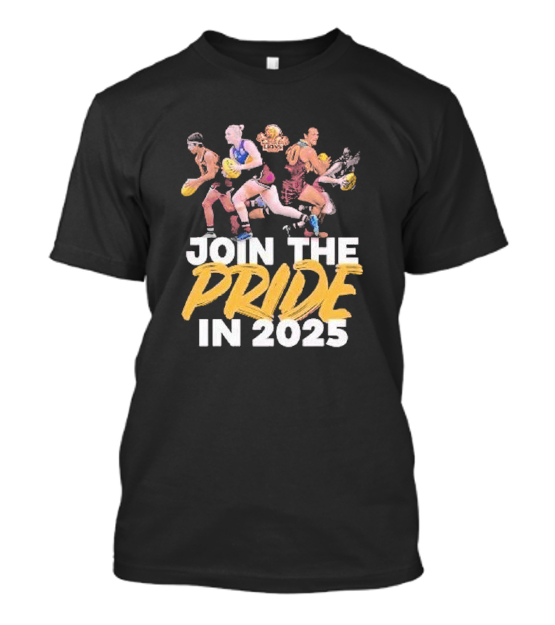Brisbane Lions Women's Team Join The Pride In 2025 T-Shirt