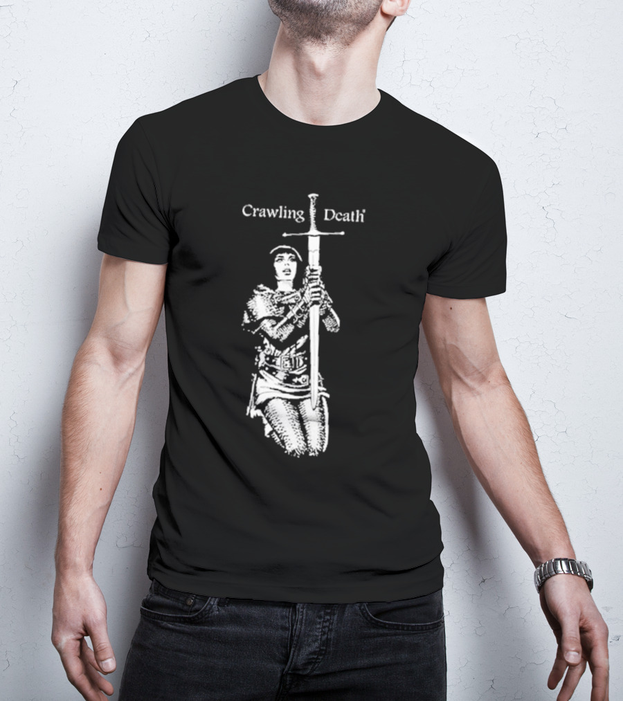 Crawling Death Medieval Warrior With Sword T-Shirt