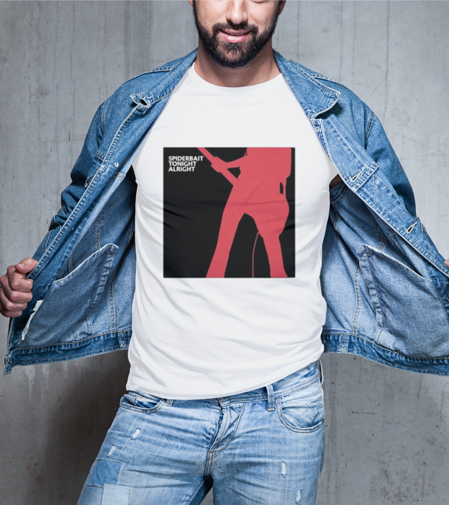 Spiderbait Tonight Alright Red Guitar T-Shirt