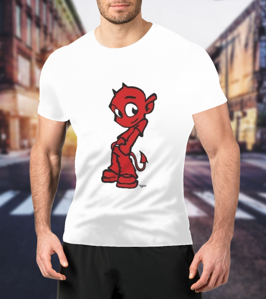 Toro Y Moi Tym Devil Red Cartoon Character T-Shirt