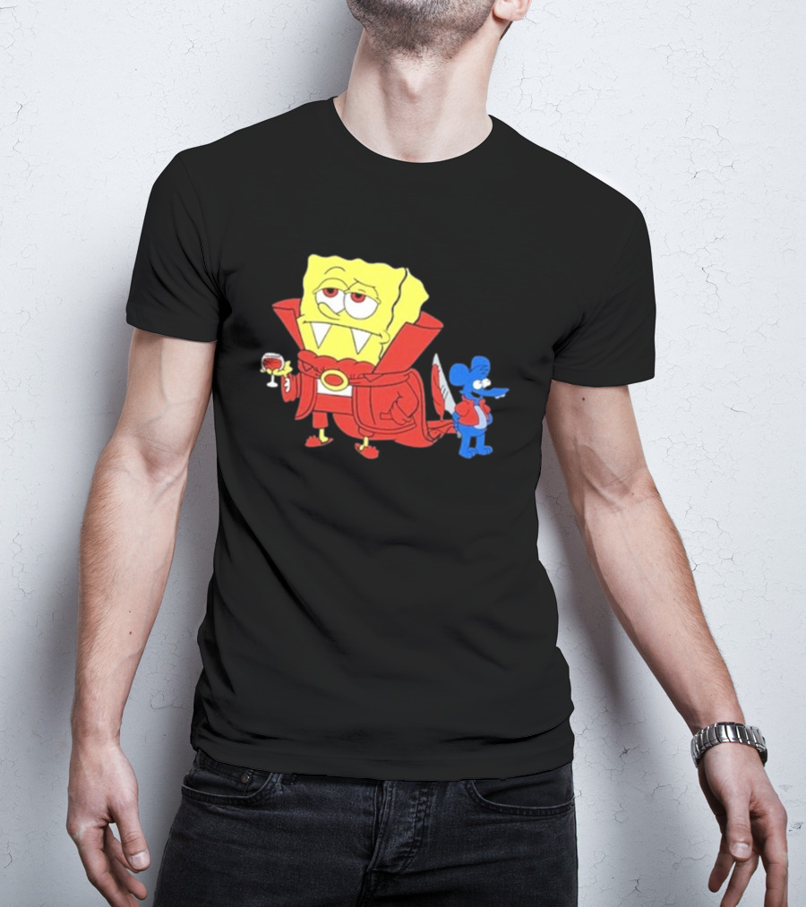 Double’S Bobsferatu SpongeBob Vampire Simpsons Möbius T-Shirt