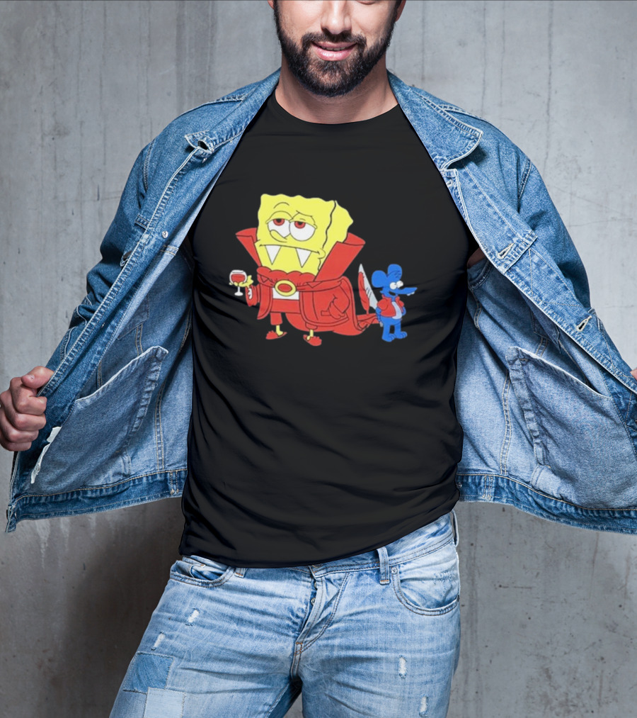 Double’S Bobsferatu SpongeBob Vampire Simpsons Möbius T-Shirt