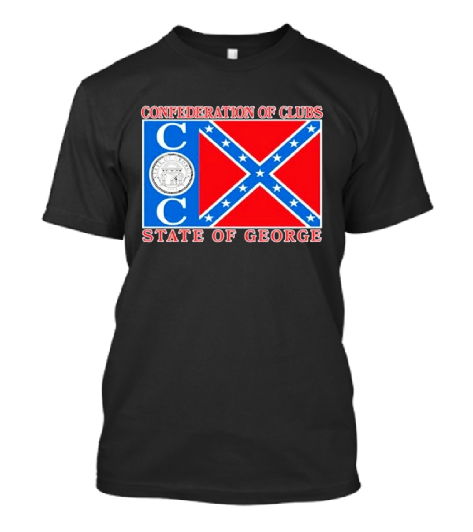 The Good Liars Confederation Of Clubs COC State Of Georgia Flag T-Shirt