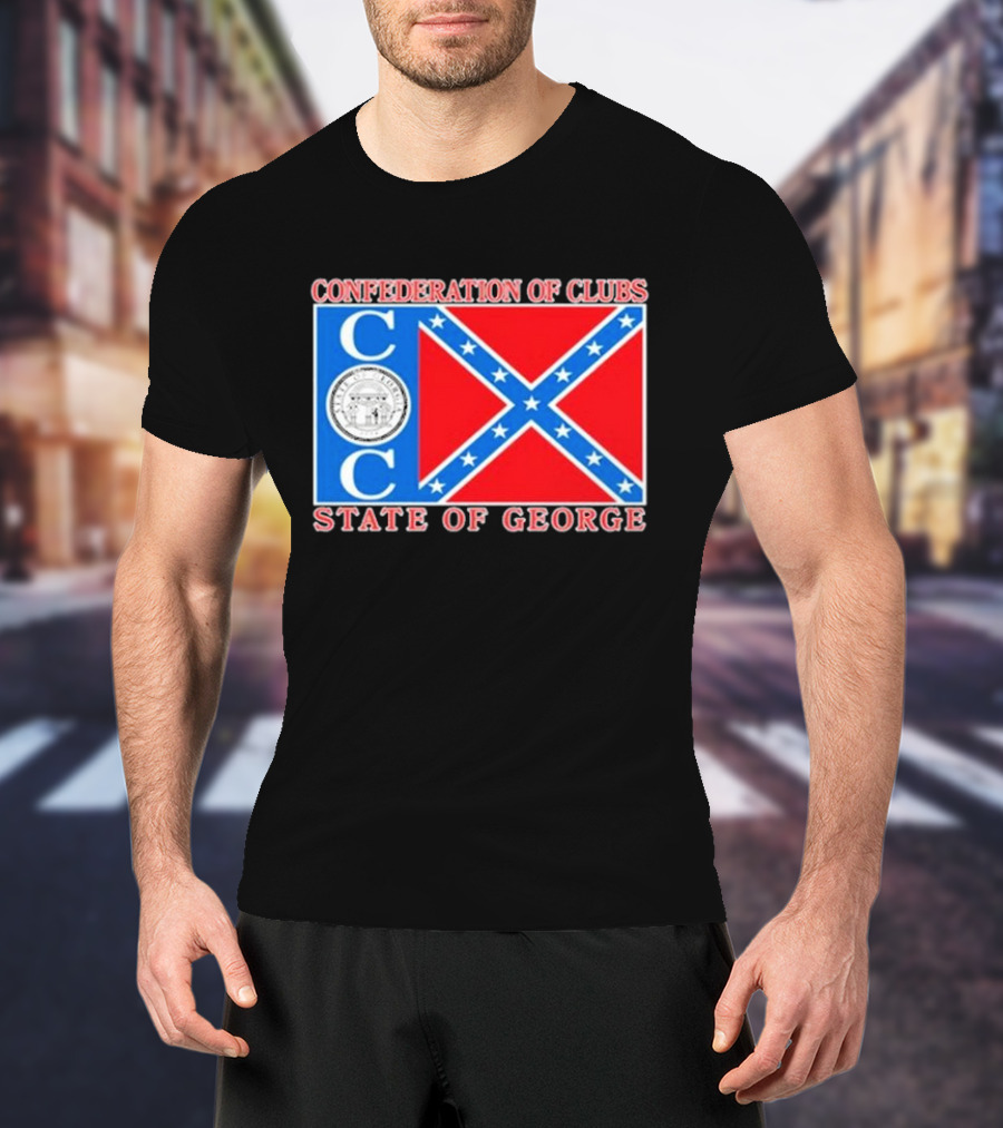 The Good Liars Confederation Of Clubs COC State Of Georgia Flag T-Shirt