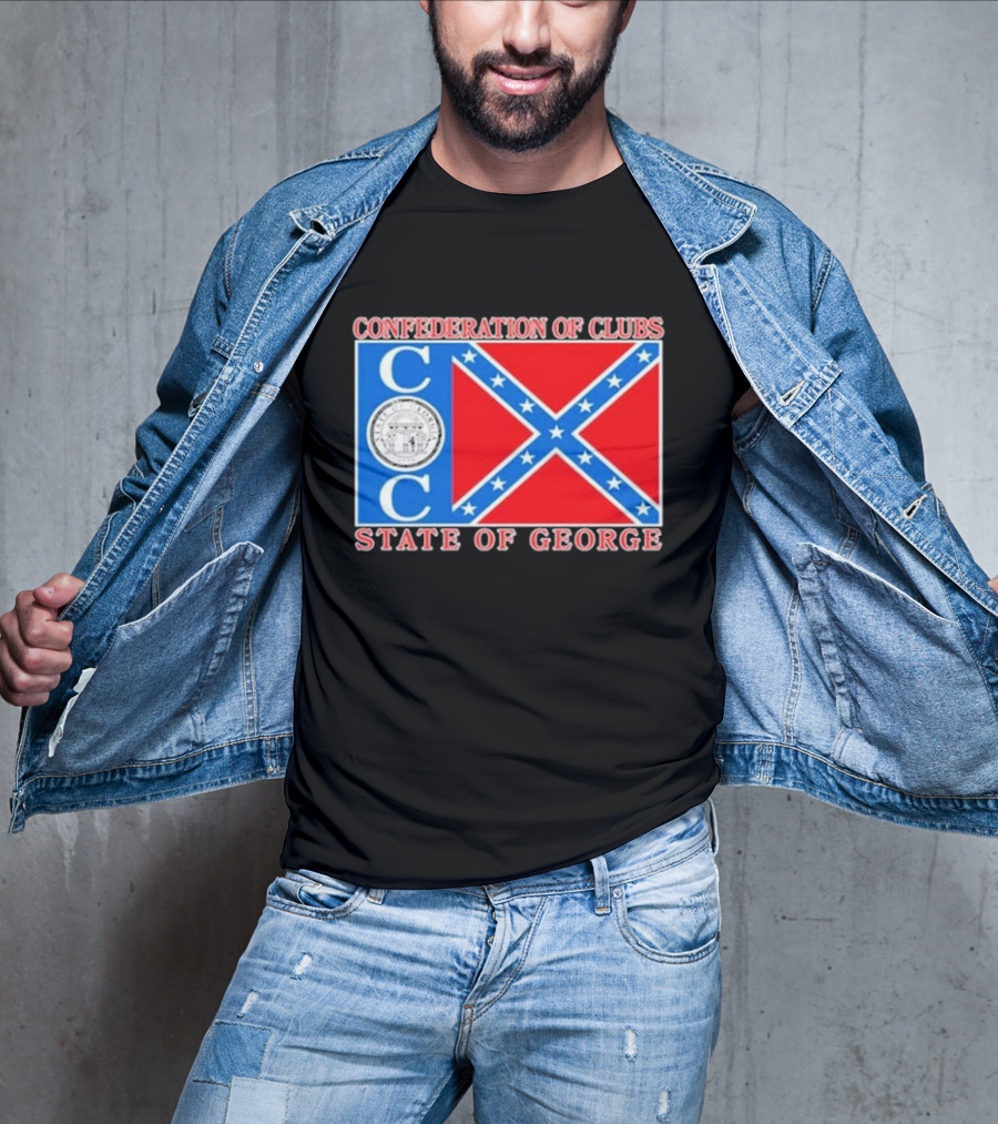The Good Liars Confederation Of Clubs COC State Of Georgia Flag T-Shirt