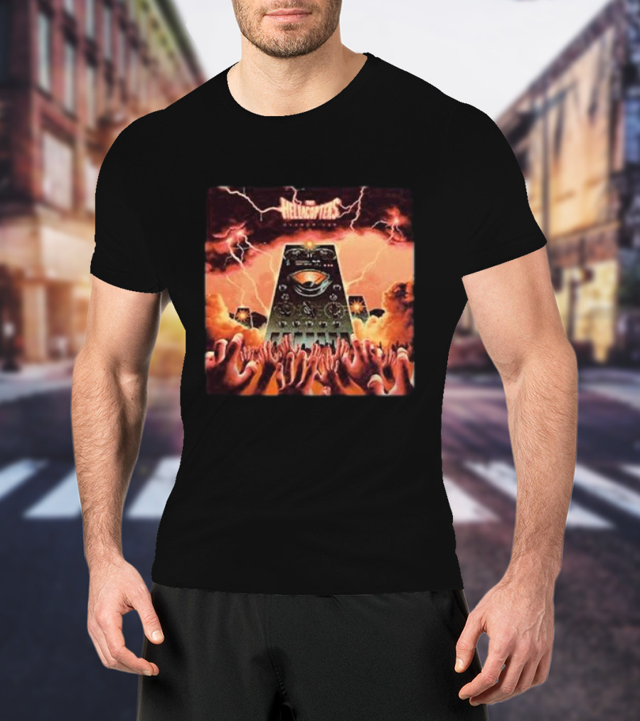 The Hellacopters Overdriver Lightning Hands Amplifier T-Shirt