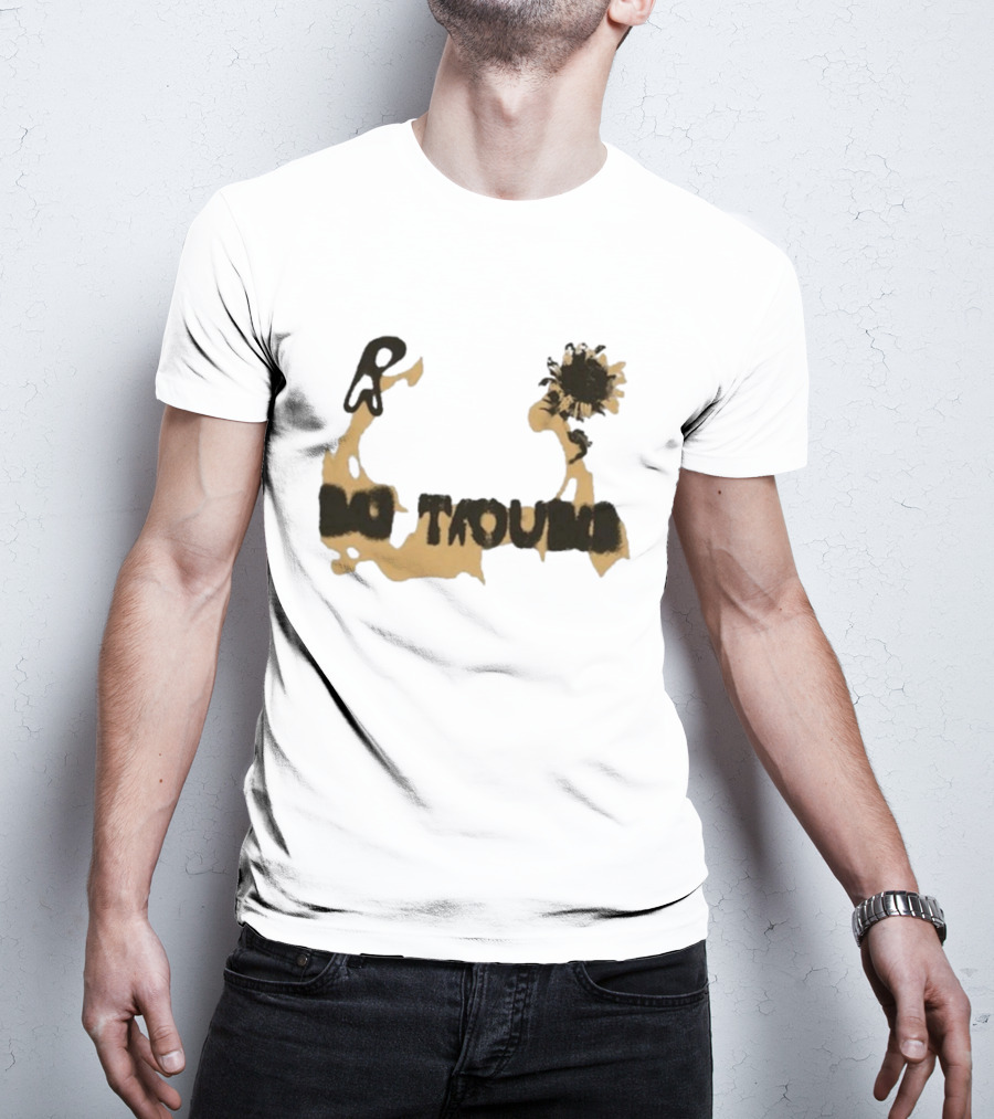 Big Trouble Beige Sunflower T-Shirt