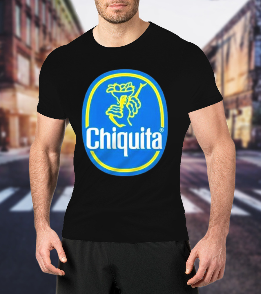 Chiquita Bananas Logo Iconic Blue And Yellow Emblem T-Shirt