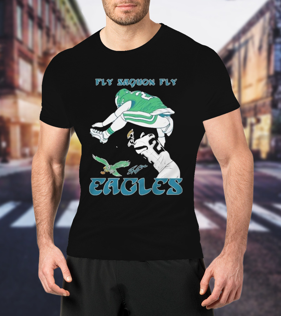 Fly Saquon Fly Eagles Philadelphia T-Shirt