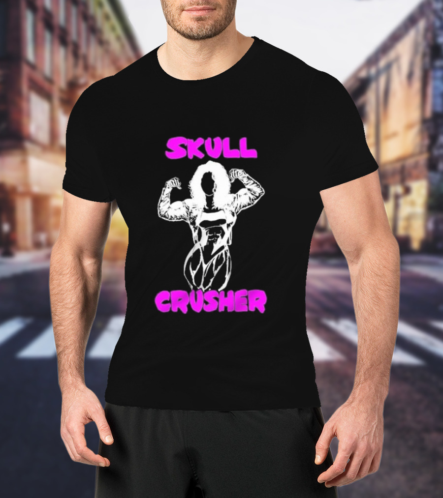 Skull Crusher Bodybuilder Flexing T-Shirt