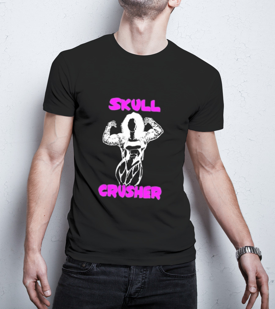 Skull Crusher Bodybuilder Flexing T-Shirt