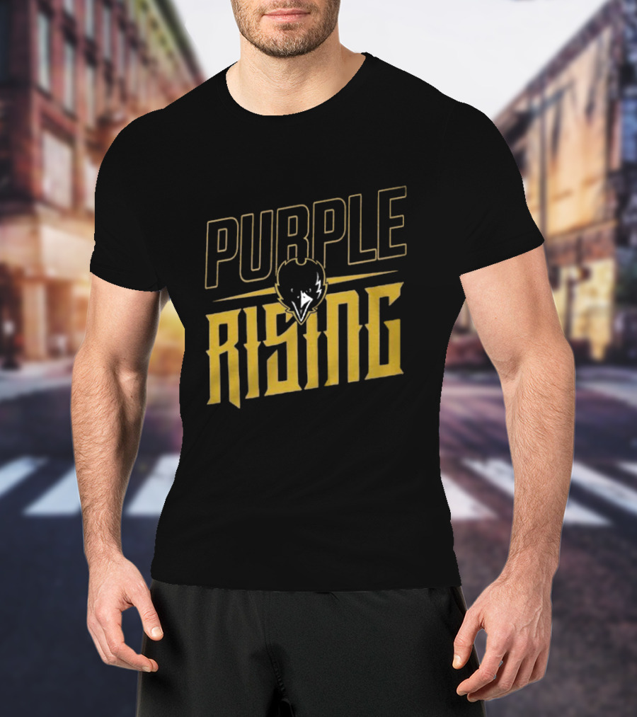 Purple Rising Baltimore Football Ravens Fans T-Shirt