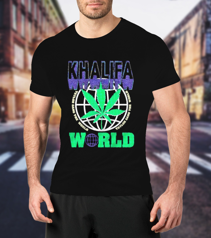 Khalifa Weed Taylor Gang The World T-Shirt