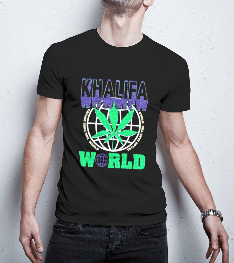 Khalifa Weed Taylor Gang The World T-Shirt