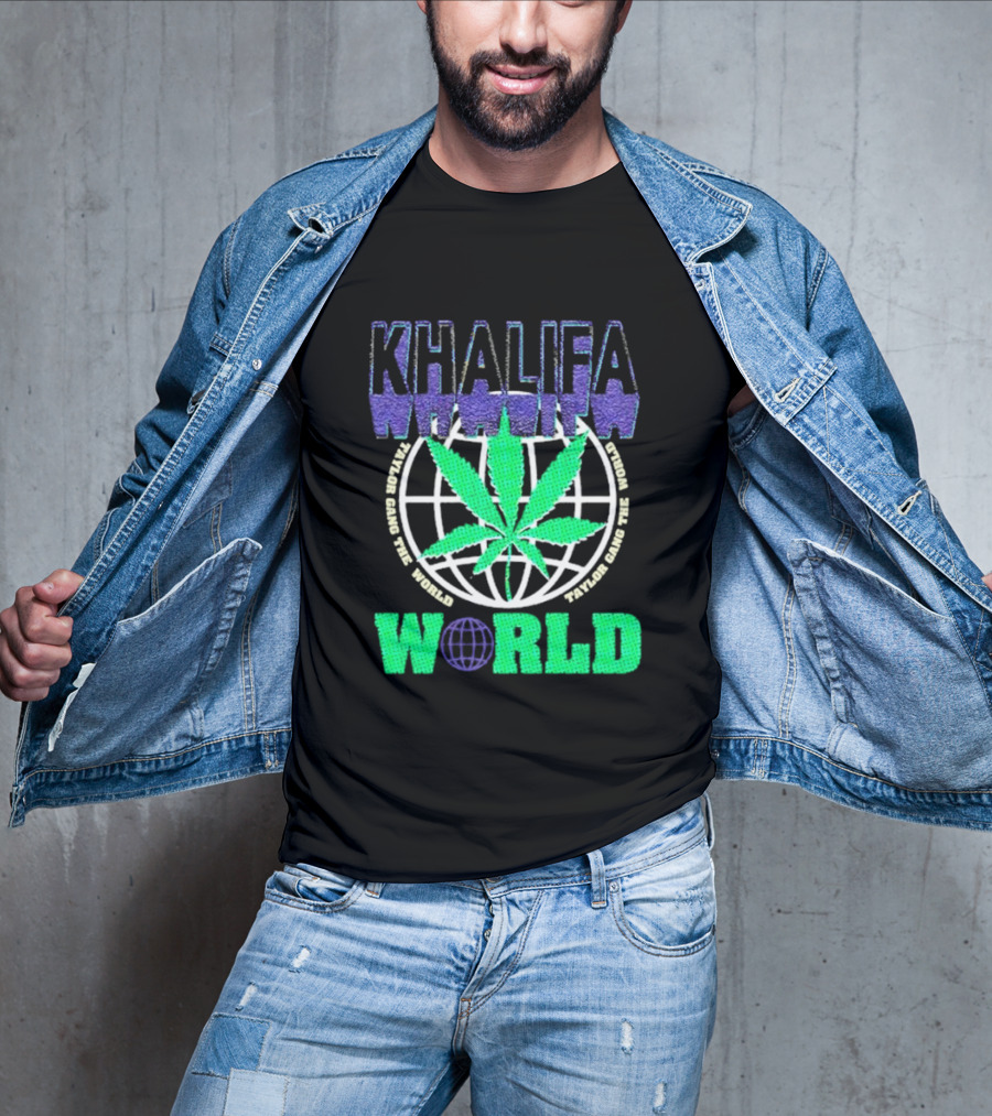 Khalifa Weed Taylor Gang The World T-Shirt