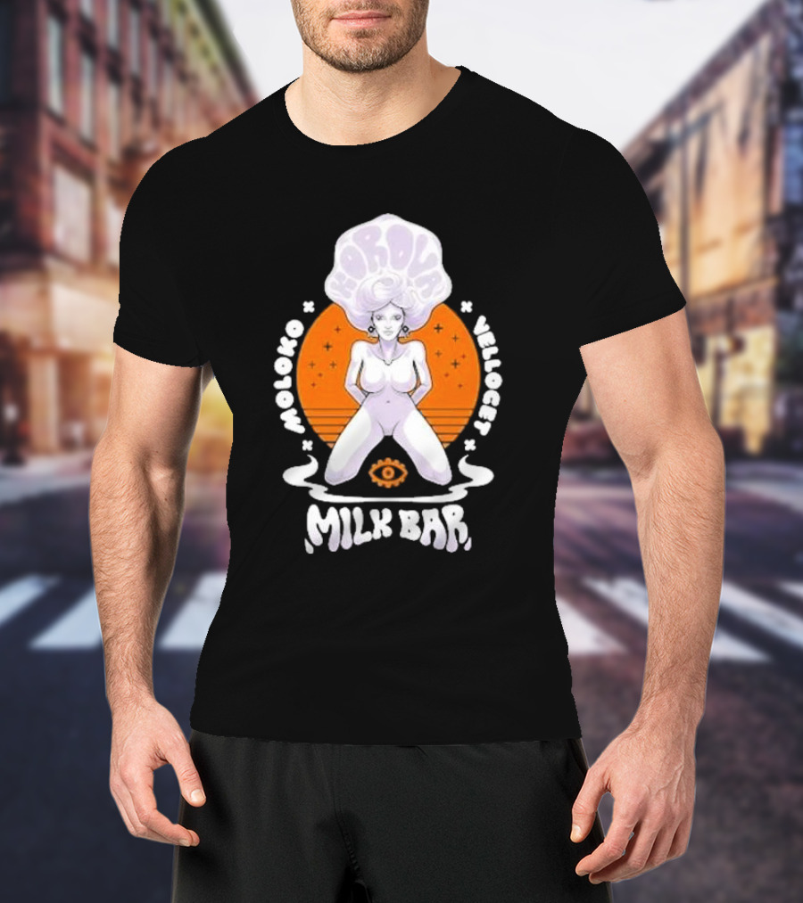 Korova Milk Bar Moloko Vellocet A Clockwork Orange Alex Malcolm McDowell T-Shirt