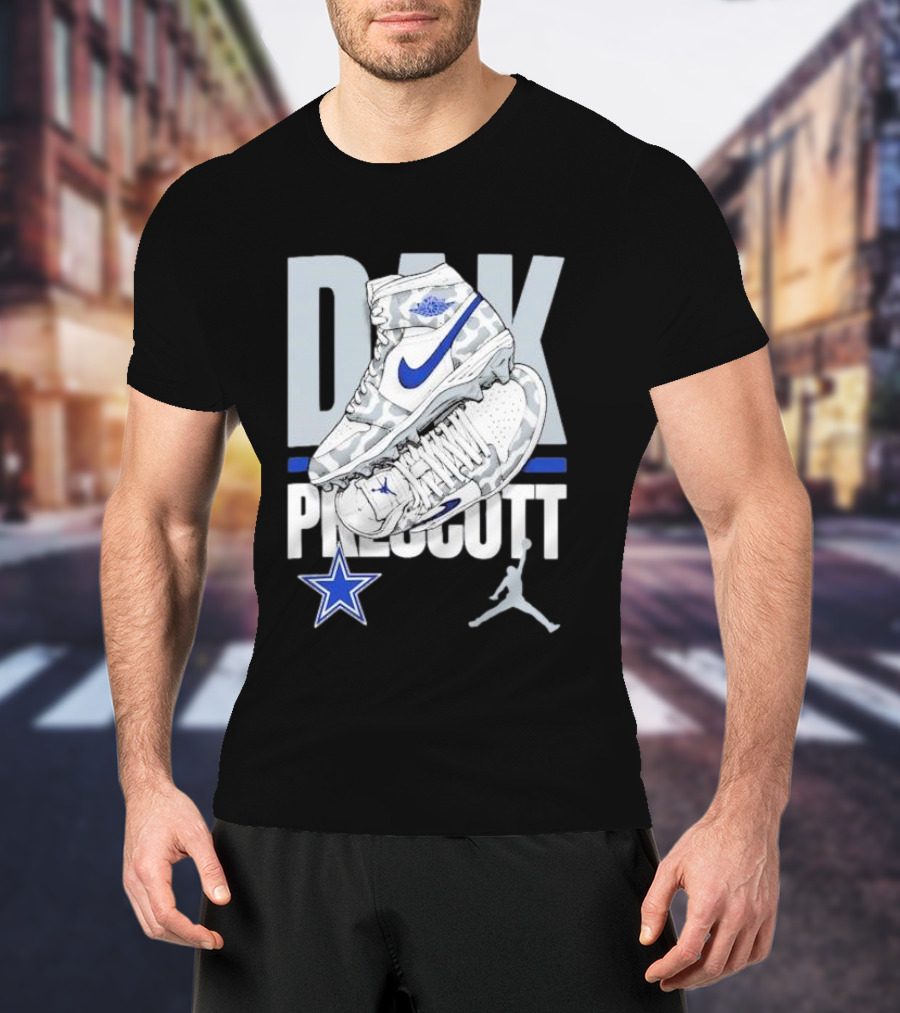 Dak Prescott Dallas Cowboys Jordan Brand Kicks Player Youth T-Shirt