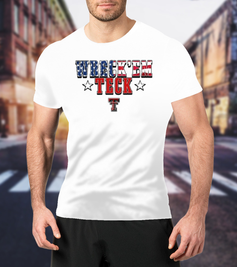 Wreck’em Tech Texas Stars TTU Sports T-Shirt