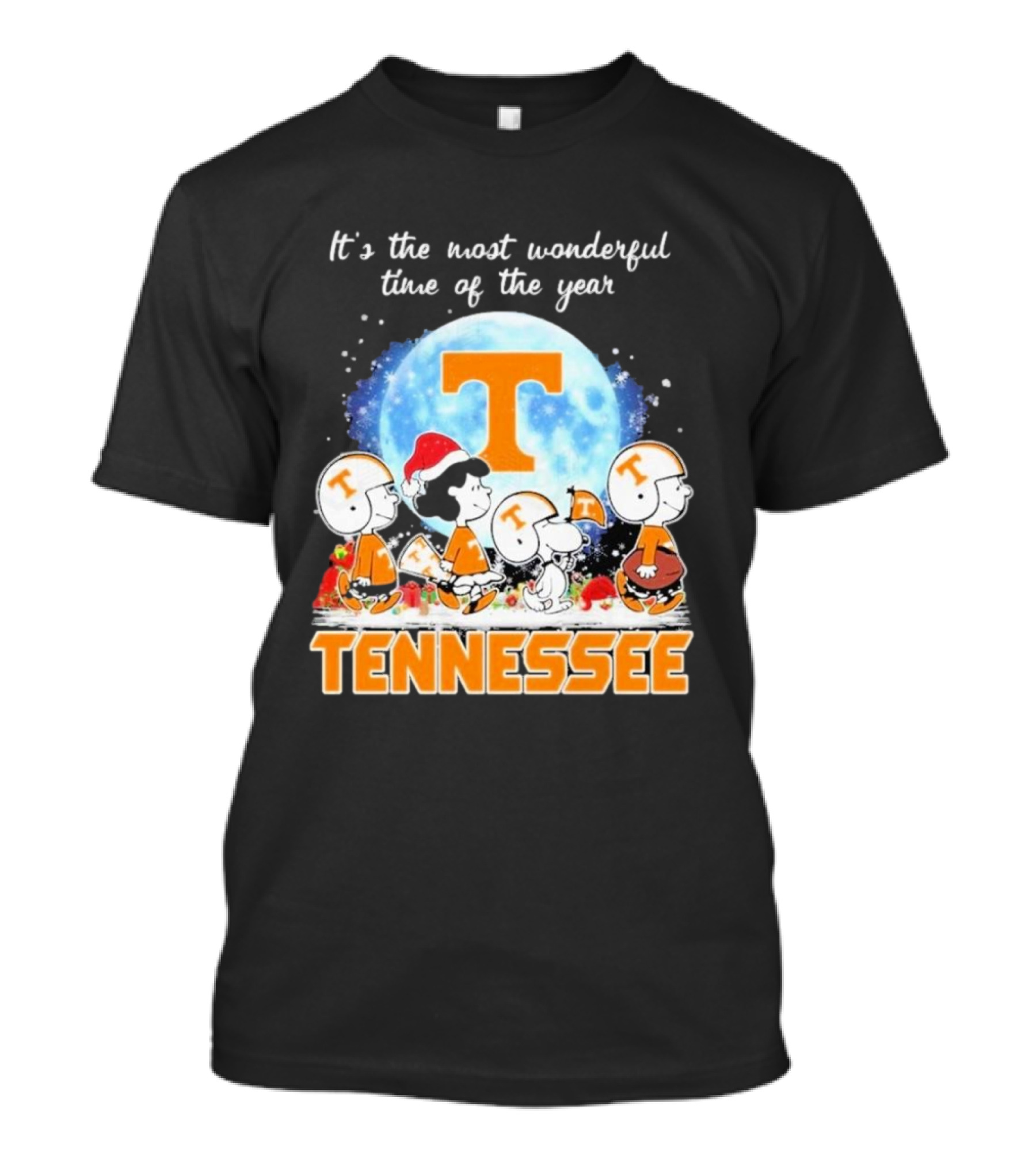 It's The Most Wonderful Time Of The Year Tennessee Volunteers Peanuts Football T-Shirt
