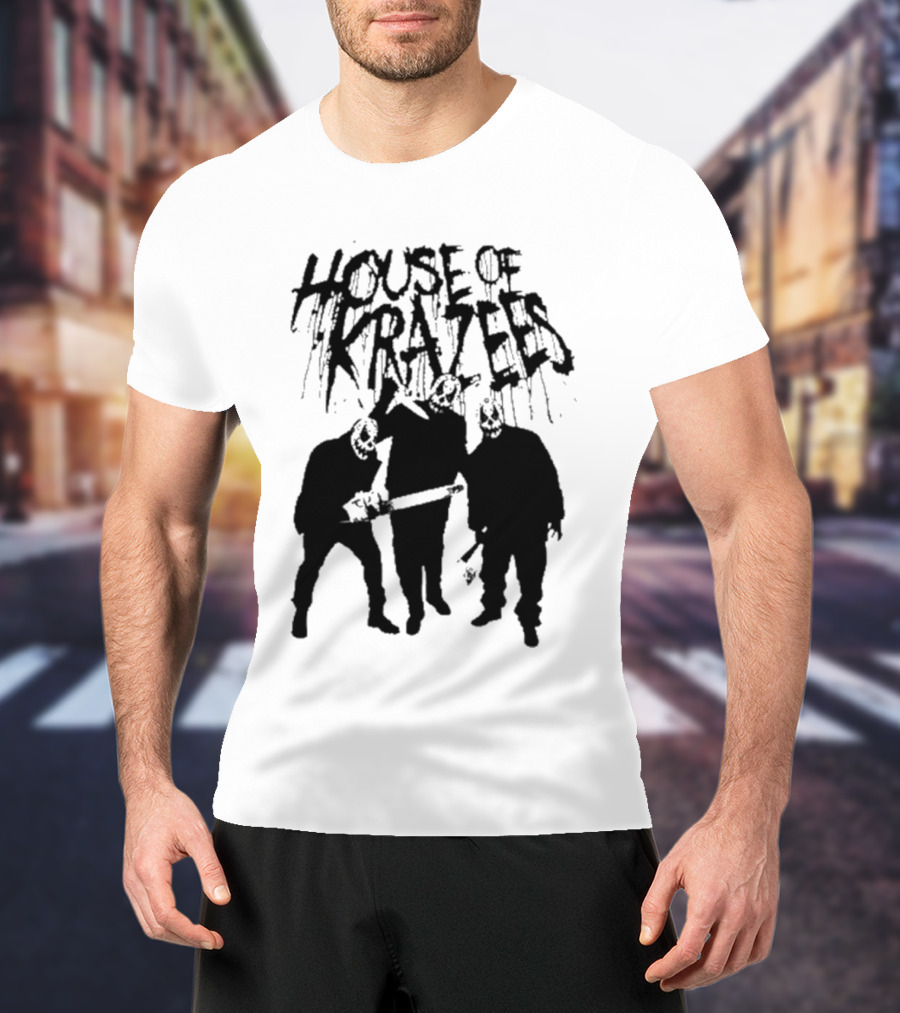House Of Krazees MNE Stare Horror Mask Trio T-Shirt