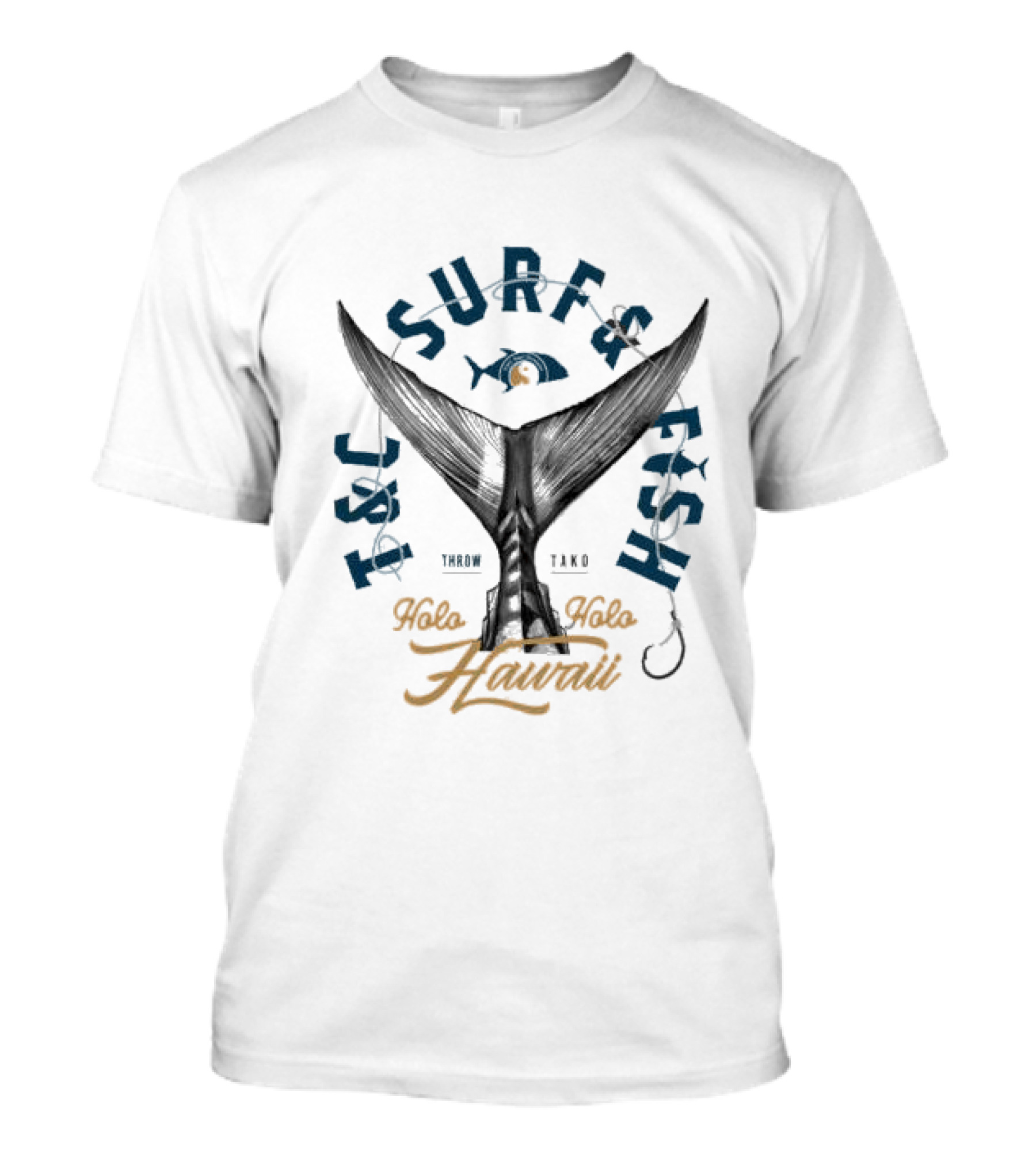 T&C Surf Fish Throw Tako Holo Holo Hawaii T-Shirt