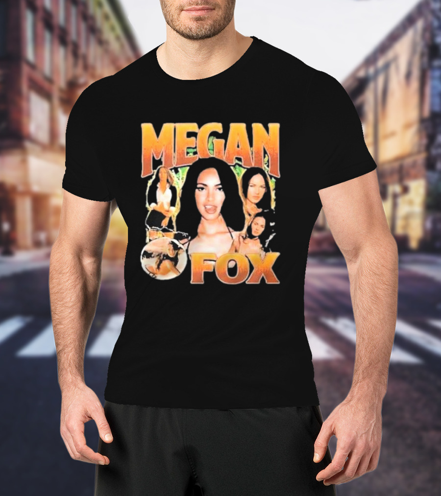 Megan Fox 90s Retro Collage T-Shirt