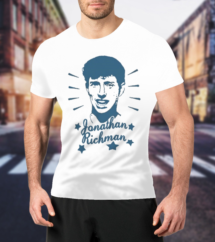 Jonathan Richman Surrounded By Stars And Radiating Light T-Shirt