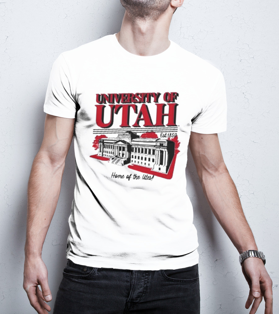 University Of Utah Home Of The Utes Est. 1850 Vintage Building T-Shirt